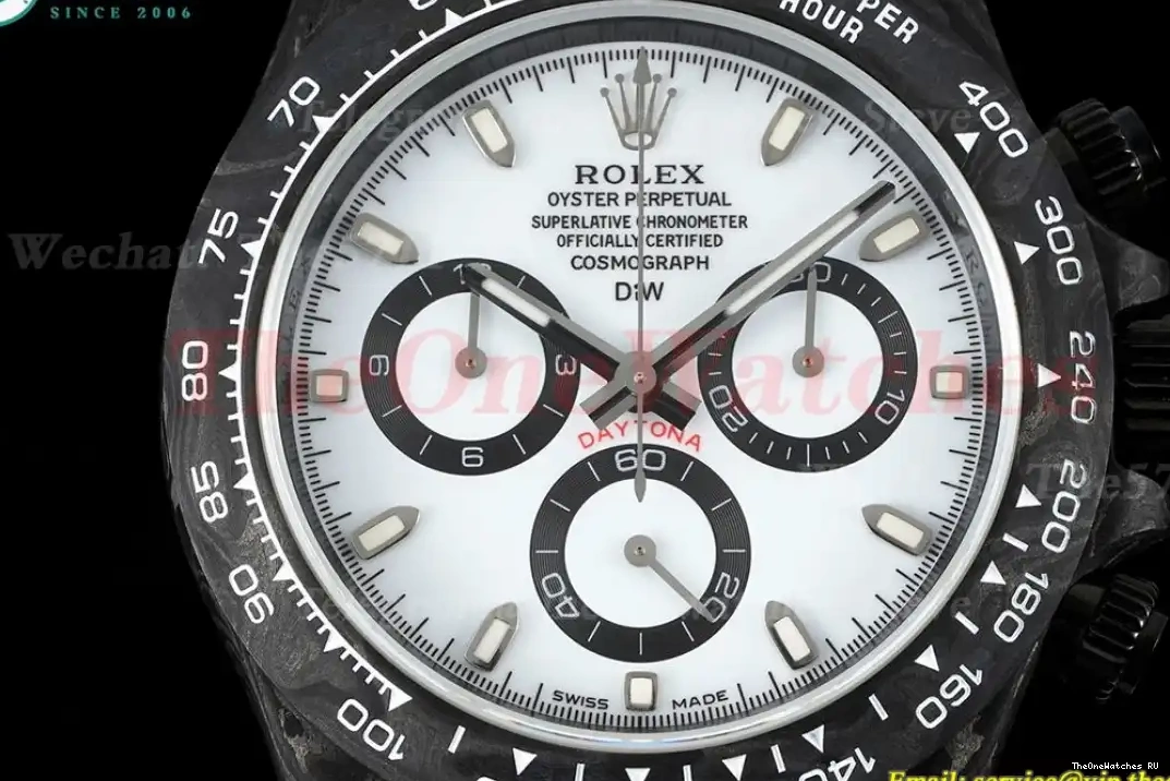 DIW QF Dial NY Daytona SA4130 White 40mm Carbon 0426